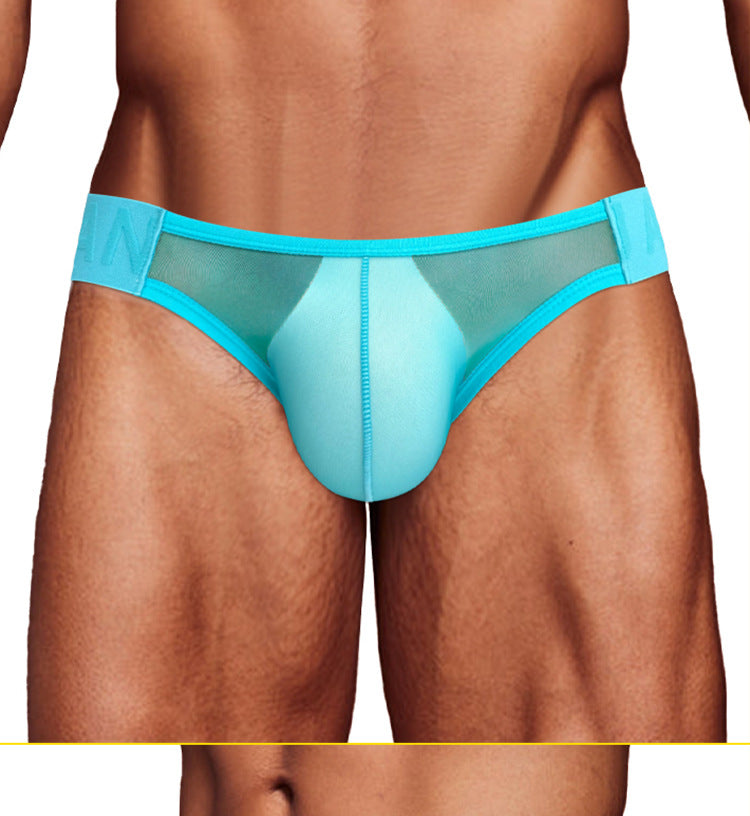 METOIN Men's Thong Underwear Ultra Thin Transparent Pouch No Waistband Butt Lifting Tanga Briefs ... (AD706)