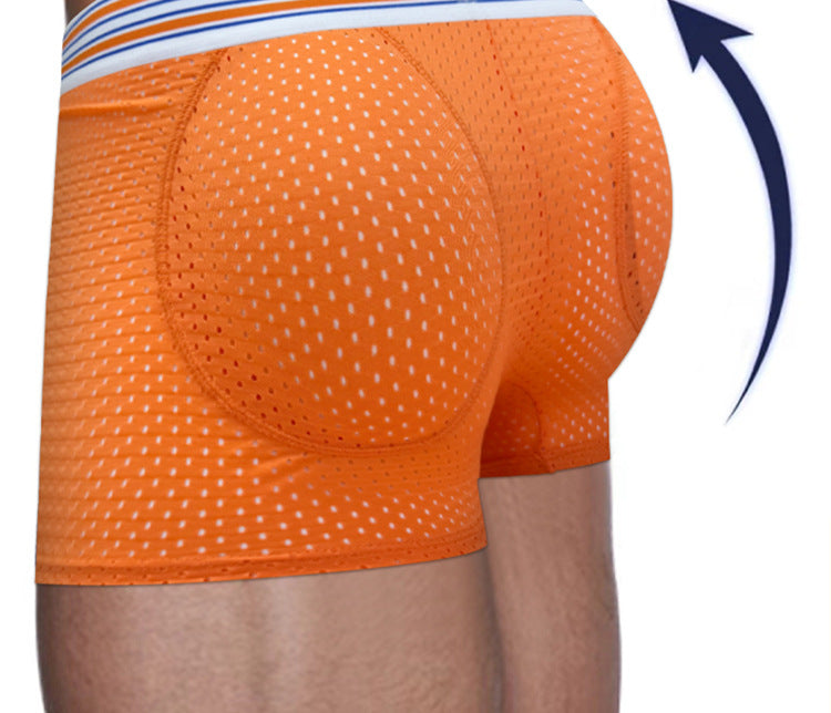 METOIN Men's Athletic Lift Up Butt Briefs with Ultra Breathable Mesh Design (AD7531)