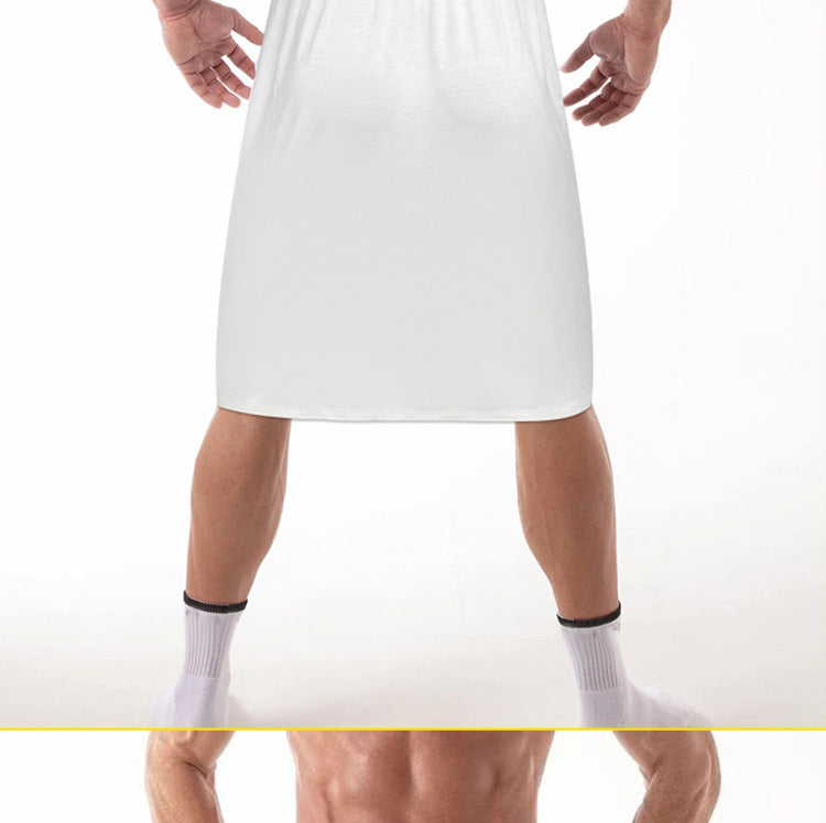METOIN Men's Convertible Swim Trunks - High-Slit Design, Quick-Dry UV Protection