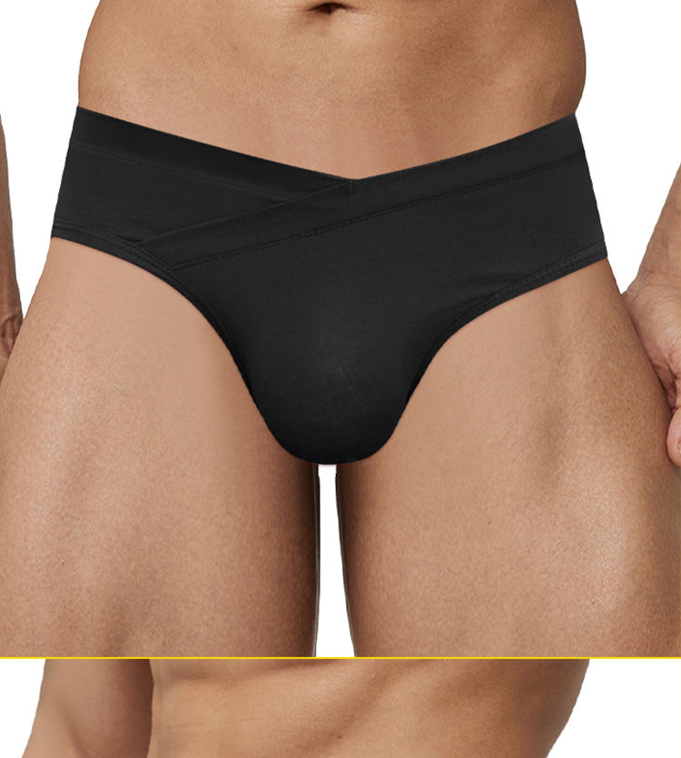 METOIN Men’s Modal Triangle Underwear High Elasticity V Waistband Athletic Minimalist Design (AD323)