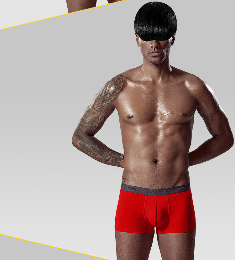 METOIN Men’s METOIN Premium Cotton Blend Mid Rise Boxer Briefs Comfort Fit and Natural Lift