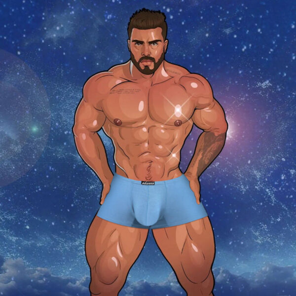 METOIN Men’s Modal Boxer Briefs Ultra Soft Breathable Narrow Waistband Anime Inspired Underwear A... - Brief / Hipster New Ar