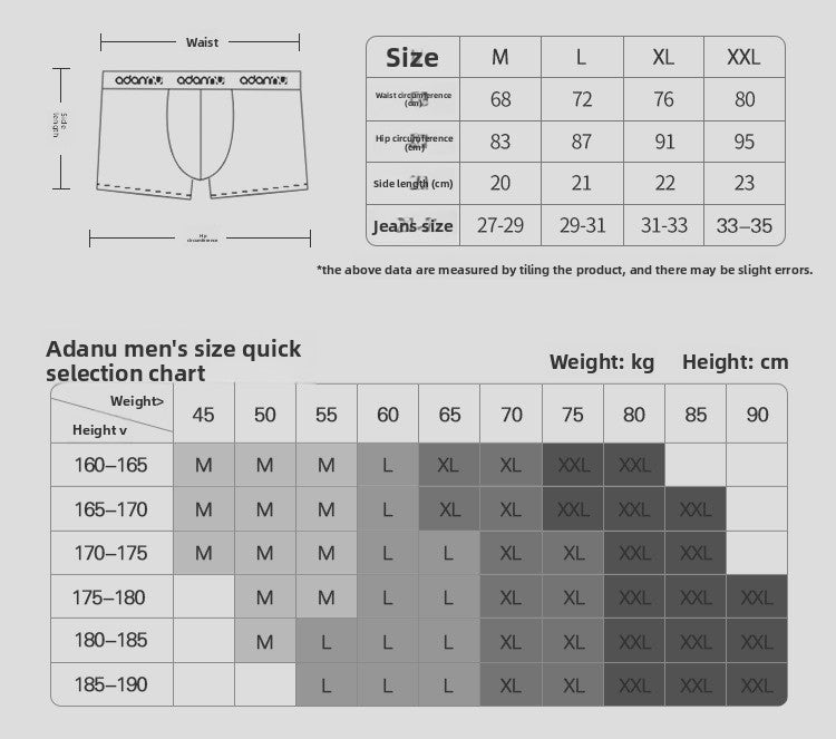 METOIN Men’s Modal Underwear Boxer Briefs Ice Silk Feel Breathable Comfortable Low Rise Stretchy ... (AD306)