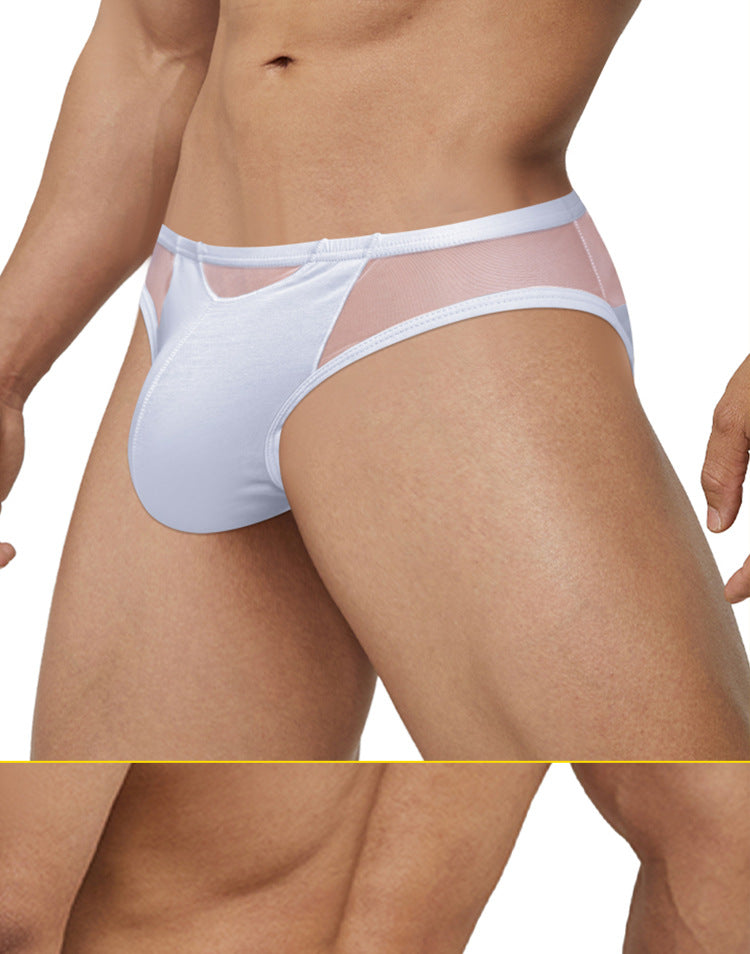 METOIN Men's Premium Seamless Tri-Section Triangle Underwear Breathable Soft Stretch Cotton Blend... (AD311)