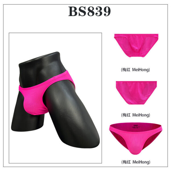 METOIN Men's Mesh High-Cut Bikini Briefs - Low Rise Solid Color - Brief / Hipster New Arrivals product image