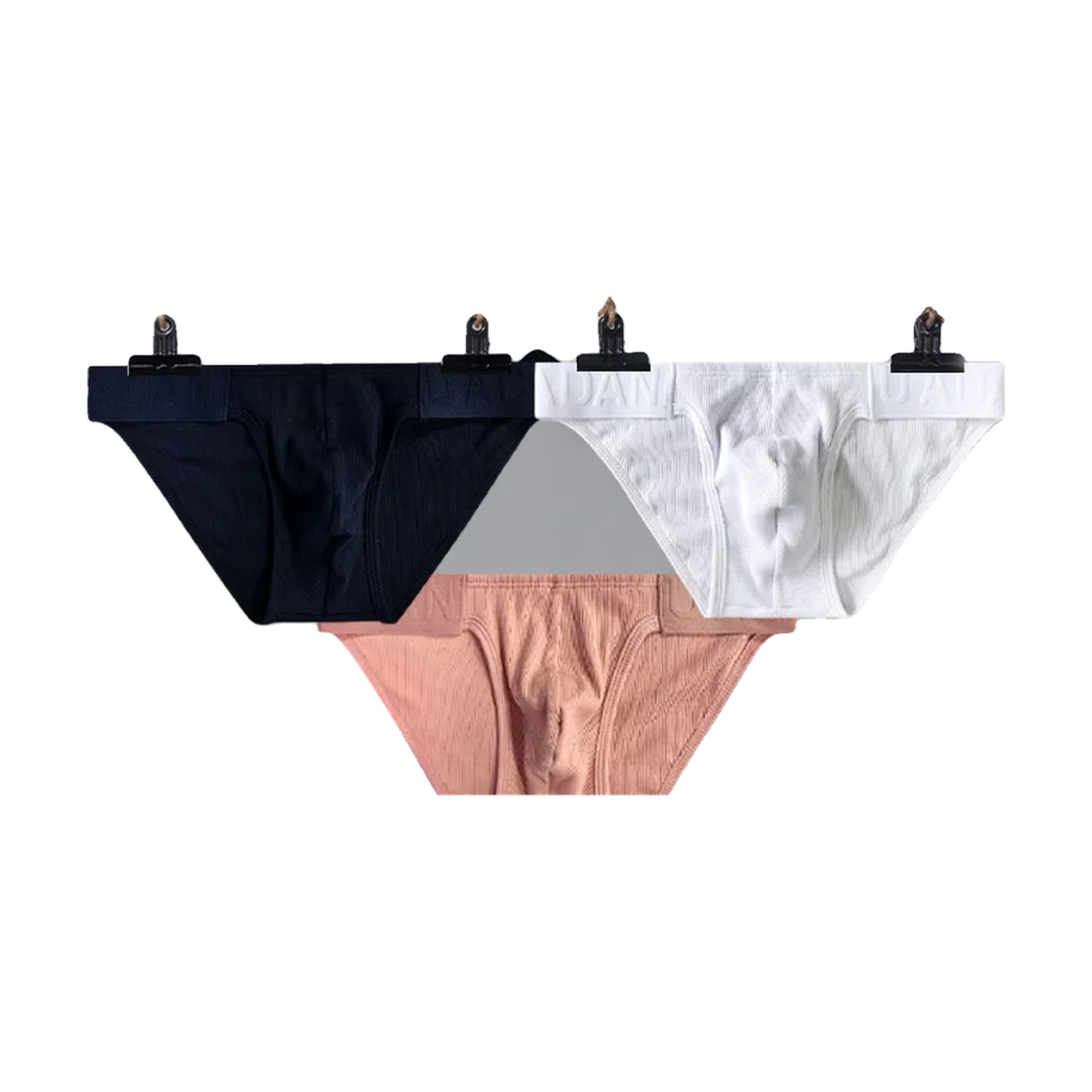 ADANNU Ribbed Cotton Low-Rise Brief — 3-Pack — product view 1